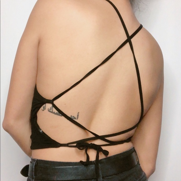 Open Back Crop Top - Picture 2 of 2